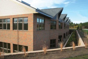 In keeping with its culture and history, Mennonite Church USA designed its new office complex (Elkhart, Indiana) to LEED Gold standards. Along with the bricks, which contain 37 percent recycled content, the building includes abundant natural light, paint low in volatile organic compounds (VOCs), highly efficient HVAC, and 100 percent rainwater collection.