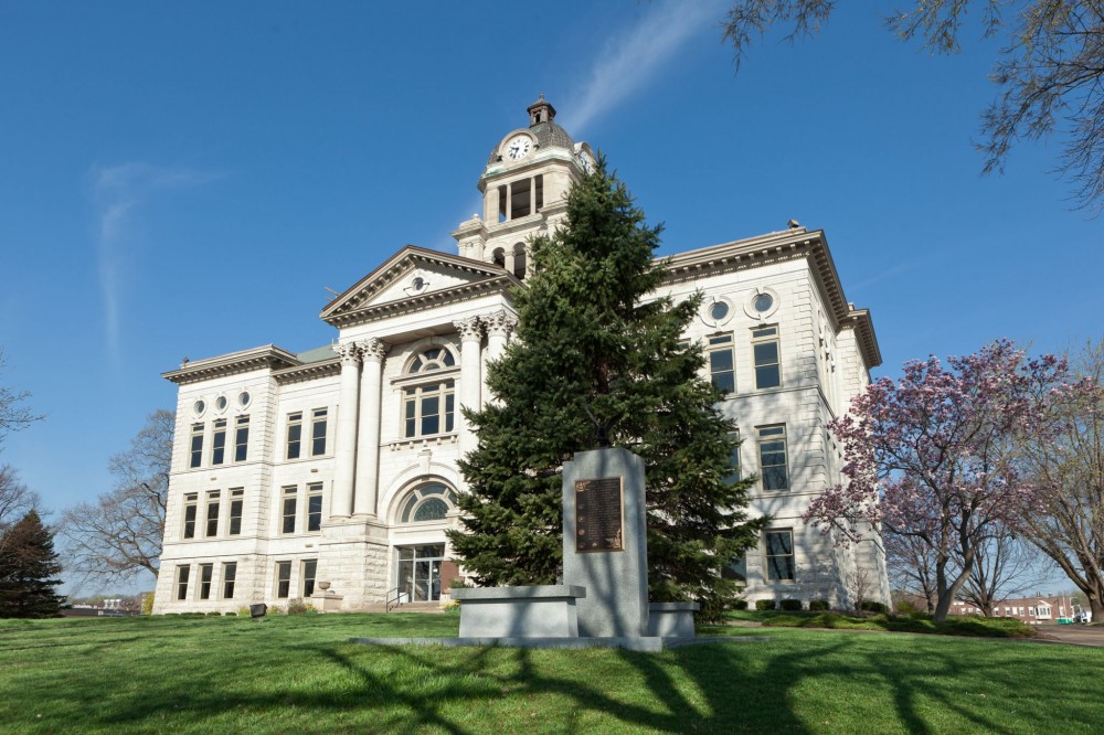 Taking advantage of an existing geothermal well field, the historic Muscatine County Courthouse (Muscatine, Iowa) used water-source VRF zoning systems. [CREDIT] Photo © OnSite Photography 