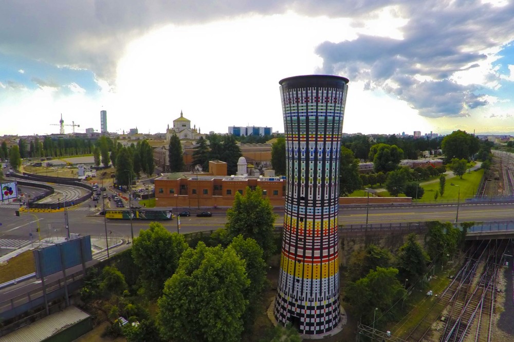 Milan’s Torre Arcobaleno—meaning Rainbow Tower in English—has been restored to its original glory, a symbol of the city’s color and creativity. Photos courtesy Original Designers 6R5 Network