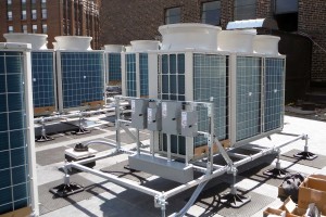 A historic building, the Detroit Institute of Music Education (DIME) features proprietary equipment mounts with footings for strategic weight distribution of rooftop HVAC systems.