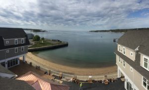 The hotel, which overlooks Gloucester Harbor, will hold a ribbon-cutting ceremony this fall.