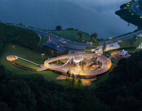 China’s play paradise fuses foothills and lakeside terrain