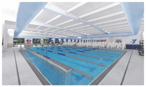 Rendering of new $3.1-million-aquatic center will be constructed at the Northern Neck Family YMCA, Virginia. Photo courtesy Guernsey Tingle Architects