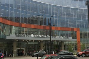 The Hennepin Healthcare Clinic and Specialty Center (CSC), in Minneapolis has employed photoluminenscent (PL) egress path markings to ensure safe occupant egress. Photos courtesy Balco USA