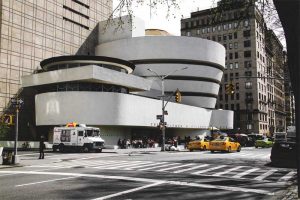 Restored between 2005 and 2008, the exterior of the Guggenheim Museum in New York City represented a challenge to restoration experts with its curved architectural concrete exterior.