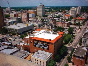 White reflective coating was employed on a Florida building.