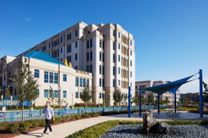 The Cook Children’s Medical Center, South Tower, in Fort Worth, Texas, is the recipient of the Healthcare and Medical award by the Precast/Prestressed Concrete Institute (PCI). Photo courtesy Steve Hall of Hall + Merrick