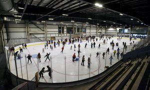 Construction has been completed on the Great Park Ice and Fivepoint Arena in Irvine, California, that has earned a Leadership in Energy and Environmental Design (LEED) Silver certification. Photo via Swinerton Facebook