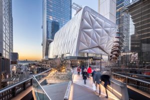 New York City’s newest performing arts center, the Shed, is designed to physically transform to support artists’ most ambitious ideas. Photo © Brett Beyer