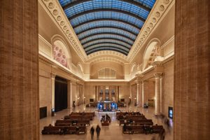 The major redesign and restoration of the 93-year-old Chicago Union Station has been completed. Photo courtesy Goettsch Partners