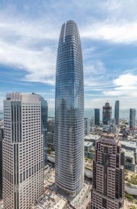 The Salesforce Tower in San Francisco, California, is the recipient of the Council on Tall Buildings and Urban Habitat’s (CTBUH’s) 2019 Best Tall Building award. Photo © Jason O’Rear courtesy CTBUH