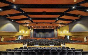 Metal ceiling panels can offer the rich, warm look of wood but at a much more affordable cost than real wood. The panels can be perforated for acoustic control.