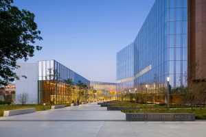 Cornell University’s College of Veterinary Medicine in Ithaca, New York, has transformed its ad-hoc buildings into a coherent internal campus. Photo courtesy Albert Vecerka/Esto