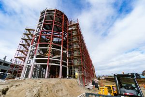 The Laurel Plaza in North Hollywood, California, was revitalized using dual-purpose continuous insulation (ci). Photo courtesy Atlas Roofing