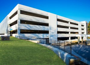 The Asheville Regional Airport parking space in Fletcher, North Carolina, receives the 2019 Commercial Airport Project of the Year award. Photo courtesy Tindall Corporation