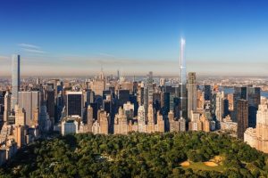 The Central Park Tower in New York City has become the tallest residential tower in the world. Image courtesy Extell Development Company 