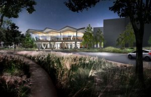 Ground has broken on the Studio Gang-designed Arkansas Arts Center (AAC) in Little Rock, Arkansas. Image courtesy Studio Gang