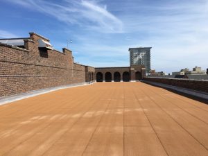 The Milwaukee Public School System (MPS) used an innovative drainage system to extend the lives of its roofs. Photo courtesy Atlas Roofing