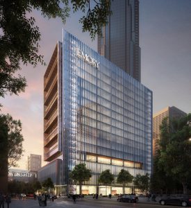 A new Skidmore, Owings & Merrill (SOM)-designed facility for Winship Cancer Institute breaks ground at Emory University Hospital Midtown, in Atlanta, Georgia. Image © SOM