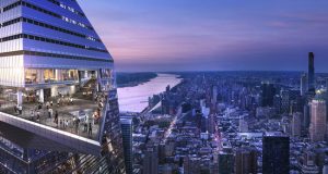 Edge, the Western Hemisphere’s highest outdoor sky deck, located on top of Hudson Yards in New York City, is set to open in 2020. Image courtesy Related-Oxford