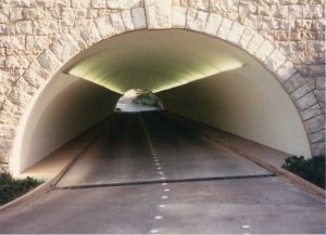 Negative-side waterproofing is often used in tunnel projects.