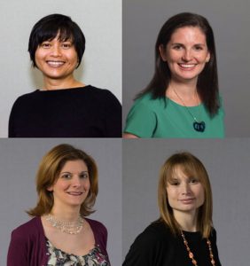 Karen Bala, Ashley Dunn, Heather Stanley, and Sara Ross have been appointed to leadership roles at Dyer Brown. Photo courtesy Dyer Brown 