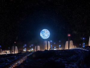 Skidmore, Owings & Merrill LLP (SOM) and the European Space Agency (ESA) have signed a memorandum of collaboration (MoC) to advance Moon Village research. Image © SOM