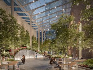 Snøhetta’s design for 550 Madison Garden moves forward with official approval from the New York City Planning Commission. Image courtesy Snøhetta