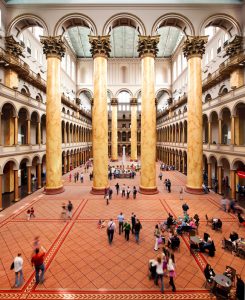 Renovations to the historic great hall of the National Building Museum in Washington, D.C., are now complete. Photo courtesy Kevin Allen