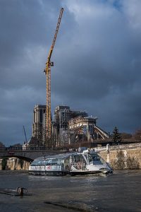 A year after a devastating fire ravaged the Notre Dame Cathedral, restoration work had to be stopped due to COVID-19. However, French officials are confident the iconic landmark will reopen in 2024 as planned. Photo courtesy Claude Truong-Ngoc/Wikimedia Commons