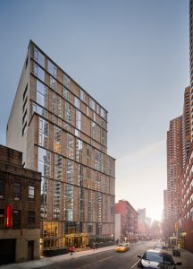 Charlie West, designed by ODA Architects and Lemay + Escobar Architecture DPC, creates an urban oasis in Hell’s Kitchen, New York. Photo courtesy Inessa Binenbaum