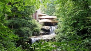 With the world under lockdown, #WrightVirtualVisits offers virtual visits to Frank Lloyd Wright-designed buildings. Photo courtesy Fallingwater Twitter