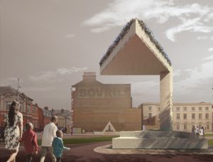 Sir David Adjaye designs memorial in Brixton, U.K., in honor of Cherry Groce, an innocent mother who was shot in her home by the Metropolitan Police. Image via Adjaye Associates Twitter