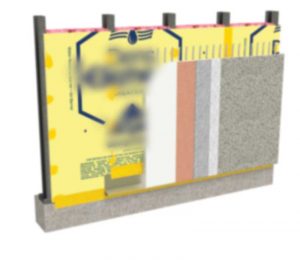 The gypsum-integrated water-resistive barrier-air barrier  (WRB-AB) assembly streamlines the entire construction process when different cladding selections are specified.