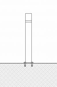 Rugged flexible bollards bend on impact so bolt down options are secure.