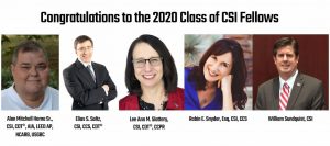 Congratulations to the 2020 class of CSI Fellows. Photo courtesy CSI