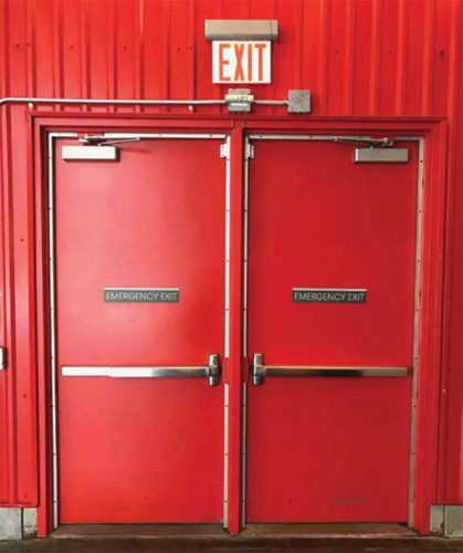 A door is deemed sustainable when the specified hardware lasts for years. Images courtesy Legacy MFG