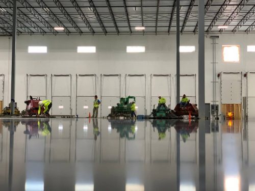 A superflat floor project at an Ashley Furniture HomeStore in Selma, North Carolina.