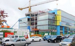 A mix of crystalline waterproofing admixture, coating, and repair products were used to ensure a watertight foundation for the new Columbia College headquarters near downtown Vancouver, British Columbia, Canada.