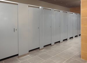 Zurn Industries has acquired Hadrian Inc., a provider of washroom partitions and lockers. Photo via Zurn Industries Twitter