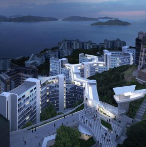 Zaha Hadid Architects and Leigh & Orange Limited have revealed designs for a new student residence development at the Hong Kong University of Science and Technology (HKUST) in China. Rendering courtesy Visual Brick