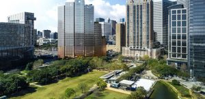 Bjarke Ingles Group (BIG) is designing ‘1550 on the green,’ a 28-story office tower in downtown Houston, Texas. Image courtesy BIG