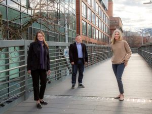 LMN Architects expands its leadership team with the addition of three new partners: Julie Adams, Osama Quotah, and Pamela Trevithick. Photo courtesy LMN Architects