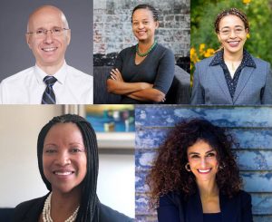 Dr. Aaron Bernstein, Anyeley Hallova, Ruth Thomas-Squance, Lakisha Ann Woods, and Marwa Zaatari have been elected as the U.S. Green Building Council’s (USGBC’s) 2021 board of directors. Photos courtesy USGBC