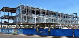 Construction has topped off at the Reunion Rehabilitation Hospital in Phoenix, Arizona. Photo courtesy Adolfson & Peterson Construction