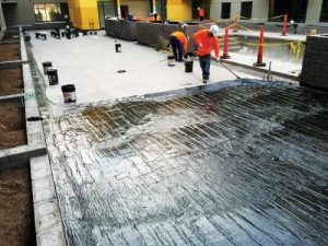 The magazine’s series of sponsored e-books continues with a discussion on the evolution of fluid-applied waterproofing. Photo courtesy W.R. Meadows