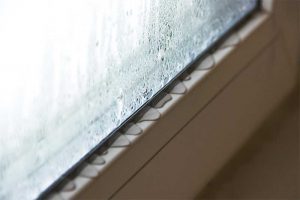 Condensation on glazed areas of building envelopes may seem innocuous. However, it can damage adjacent building materials  through staining, mold growth, or rot that can lead to remediation. Photos courtesy FGIA