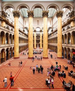 The National Building Museum in Washington, D.C., will be reopening after a 16-month closure due to renovations and the COVID-19 pandemic. Photo © Kevin Allen. Photo courtesy National Building Museum 