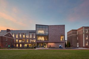 Designed by Payette, the Lafayette College Rockwell Integrated Sciences Center, Easton, Pennsylvania, is a 2021 recipient of the American Institute of Architects’ (AIA’s) Education Facility Design Award. Photo © Robert Benson Photography