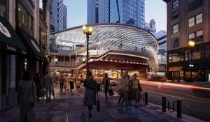 Skidmore, Owings & Merrill (SOM) and TranSystems are transforming State/Lake Station, one of the Chicago’s busiest train stops. Image © Chicago Department of Transportation